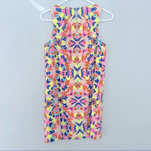 Mara Hoffman Aloha Stone Neon Multicolor Shift Sleeveless Mini Dress - Picture 3 of 8